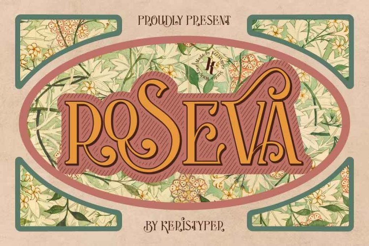 Roseva Font free download preview 4 – Serif Fonts font