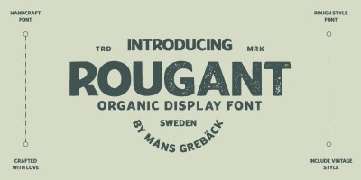 Rougant Font free download – Display Fonts font preview
