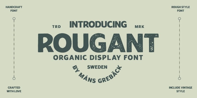 Rougant Font free download preview 5 – Display Fonts font