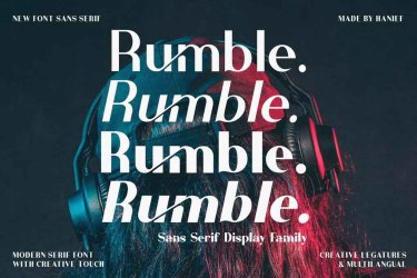 Rumble Elegant Font free download – Elegant font preview