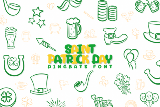 Saint Patrick Day Font free download preview 4 – Decorative Fonts font