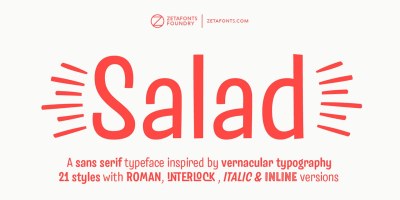 Salad Font Family free download – Handwriting Fonts font preview