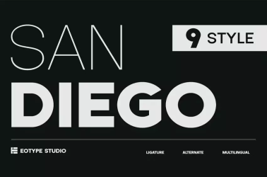 San Diego Font free download – Sans Serif Fonts font preview