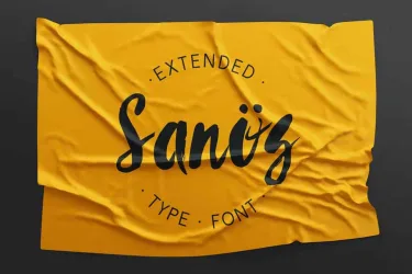 Sanös Extended Script Font free download – Serif Fonts preview