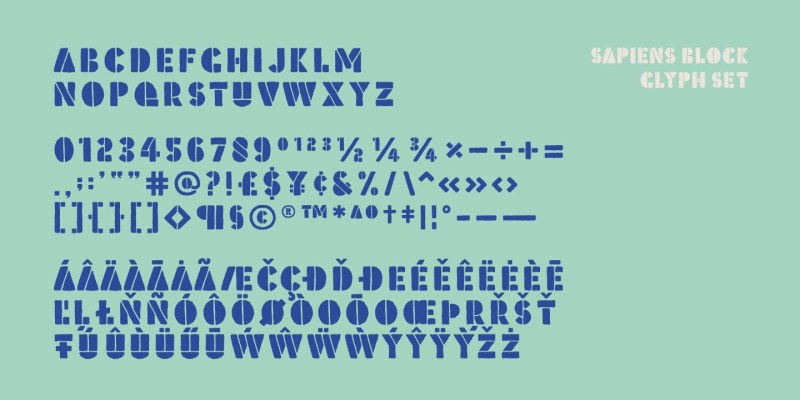 Sapiens Font Family free download preview 9 – Font Family font
