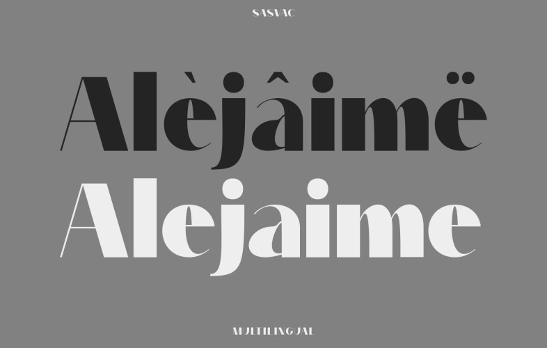Sasvac Font free download preview 1 – Serif Fonts font