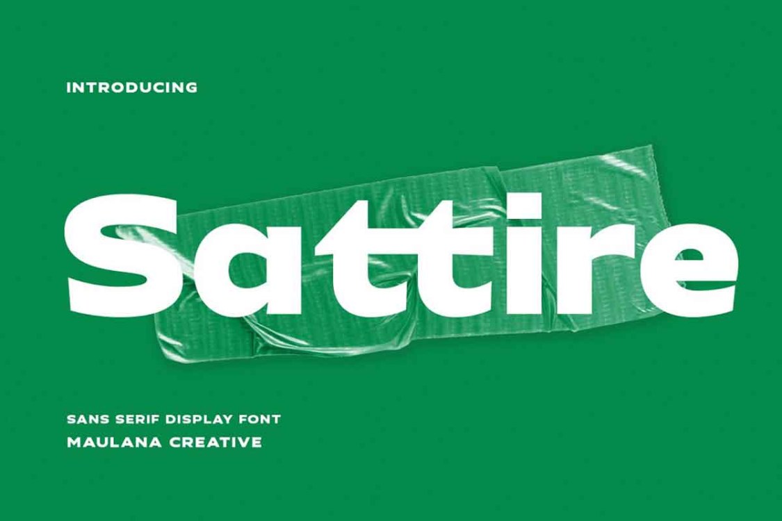Sattire Expanded Sans Display Font free download – Display Fonts font preview image for Windows and Mac