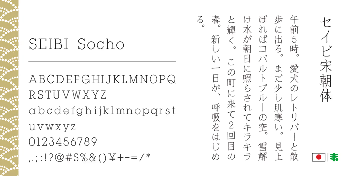 Seibi Socho Font free download preview 2 – Decorative Fonts font