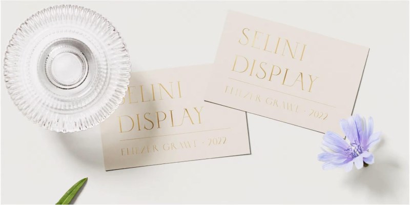 Selini Display Font free download preview 4 – Display Fonts font