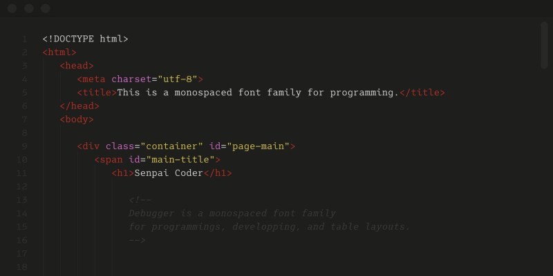 Senpai Coder Font Family free download preview 3 – Font Family font