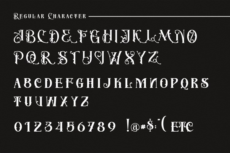 Serath – Blackletter Font free download preview 4 – Display Fonts font