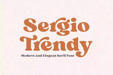 Sergio Trendy Font free download – Modern font preview