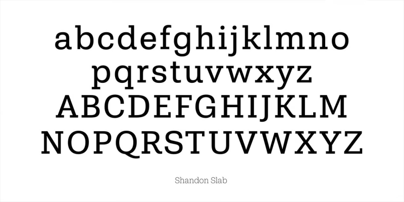 Shandon Slab Font Family free download preview 5 – Slab Serif Fonts font