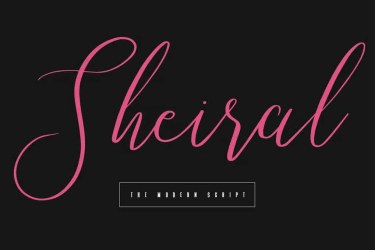 Sheiral Script Font free download – Serif Fonts font preview