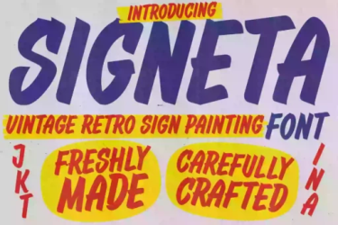 Signeta Font free download – Bold font preview