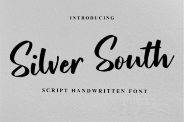 Silver South Font free download – Script font preview