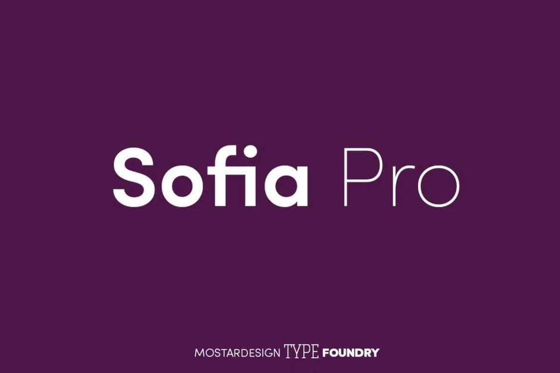 Sofia Pro Font free download – Sans Serif Fonts font preview image for Windows and Mac
