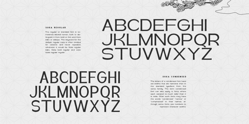 Soka Font free download preview 4 – Sans Serif Fonts font
