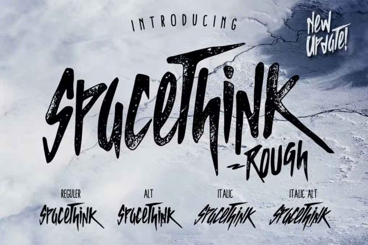 Spacethink Typeface Font free download preview 3 – Decorative Fonts font
