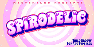 Spirodelic Font Family free download – Vintage font preview