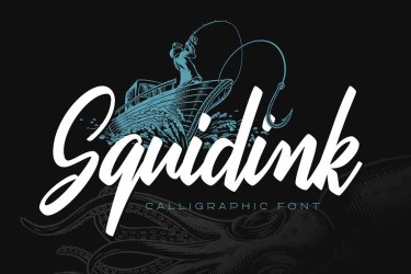 Squidink Font free download – Script And Handwritten font preview