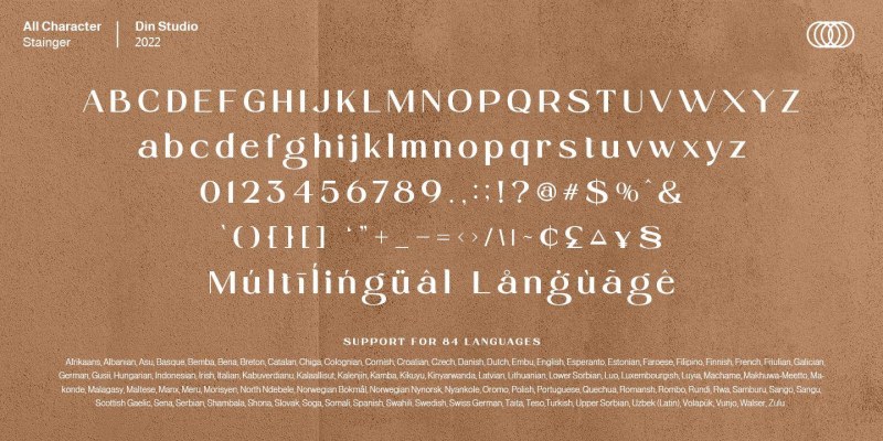 Stainger Font Family free download preview 6 – Serif Fonts font