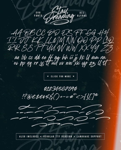 Stay Dreaming Font free download preview 6 – Script And Handwritten font