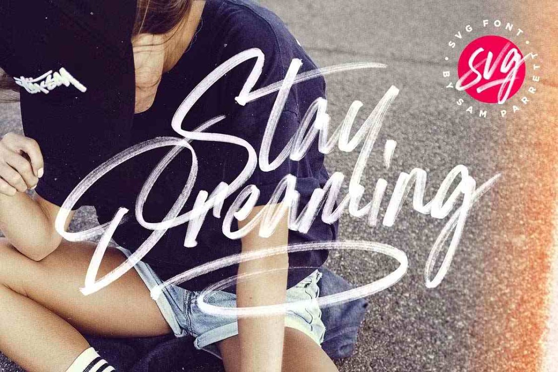 Stay Dreaming Font free download – Script And Handwritten font preview image for Windows and Mac