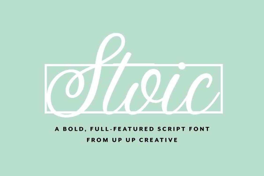 Stoic Font free download – Script And Handwritten font preview image for Windows and Mac