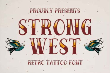 Strong West Font free download – Serif Fonts font preview