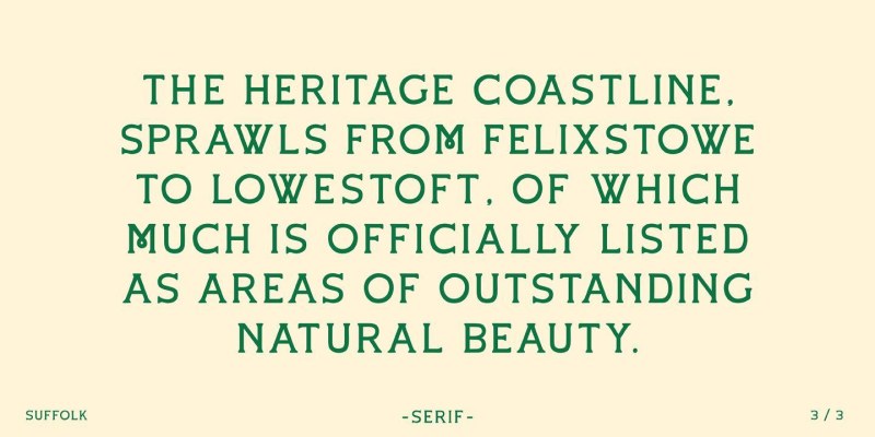 Suffolk Font Family free download preview 2 – Font Family font