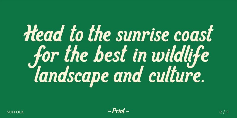 Suffolk Font Family free download preview 5 – Font Family font