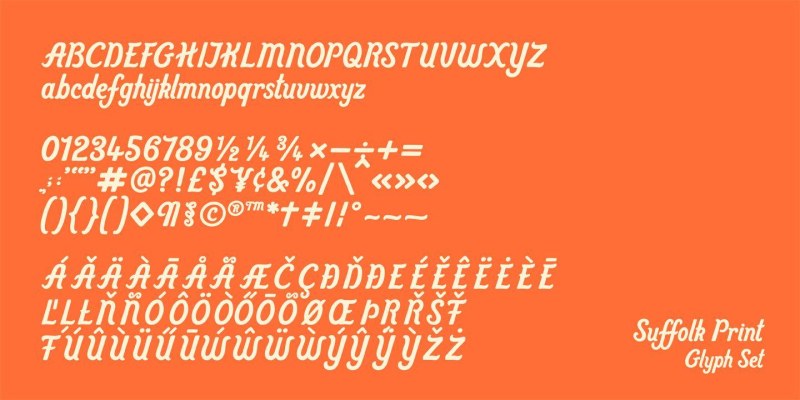 Suffolk Font Family free download preview 7 – Font Family font
