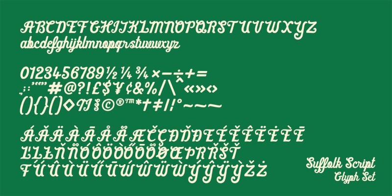 Suffolk Font Family free download preview 8 – Font Family font
