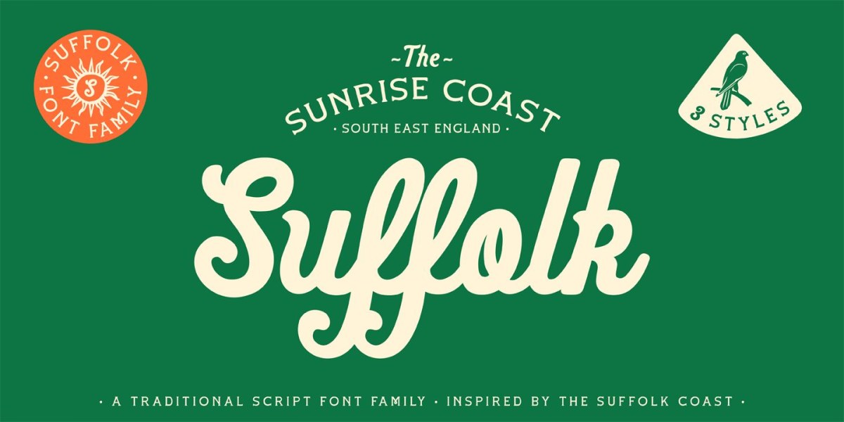 Suffolk Font Family free download – Font Family font preview image for Windows and Mac
