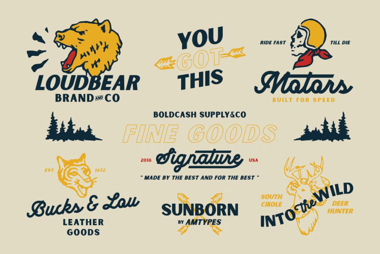 Sunborn Font Family free download preview 1 – Sans Serif Fonts font