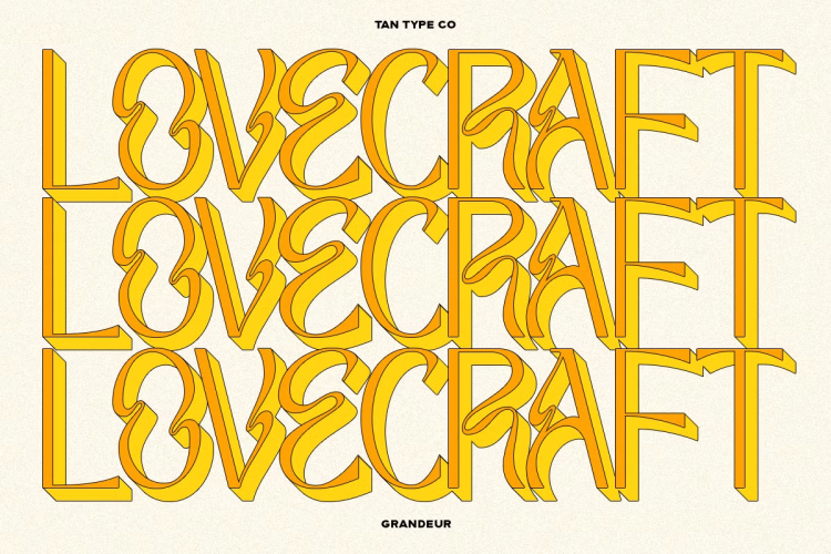 TAN GRANDEUR Font free download preview 3 – Decorative Fonts font