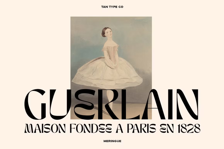 TAN MERINGUE Font free download preview 1 – Display Fonts font