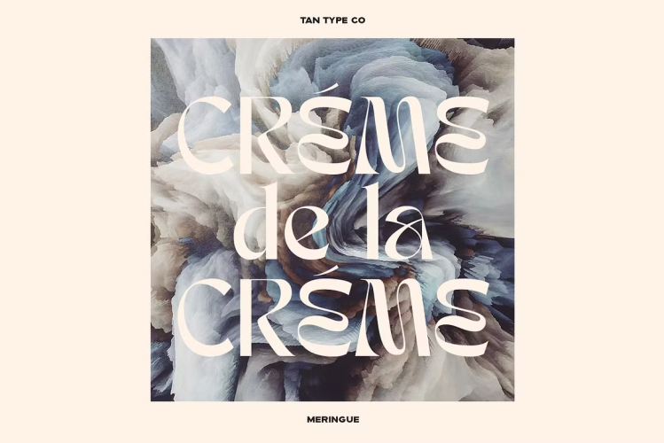 TAN MERINGUE Font free download preview 5 – Display Fonts font