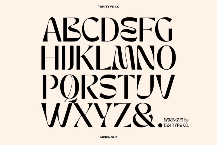 TAN MERINGUE Font free download preview 8 – Display Fonts font