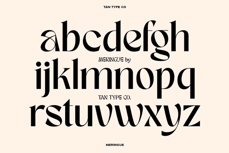 TAN MERINGUE Font free download preview 9 – Display Fonts font