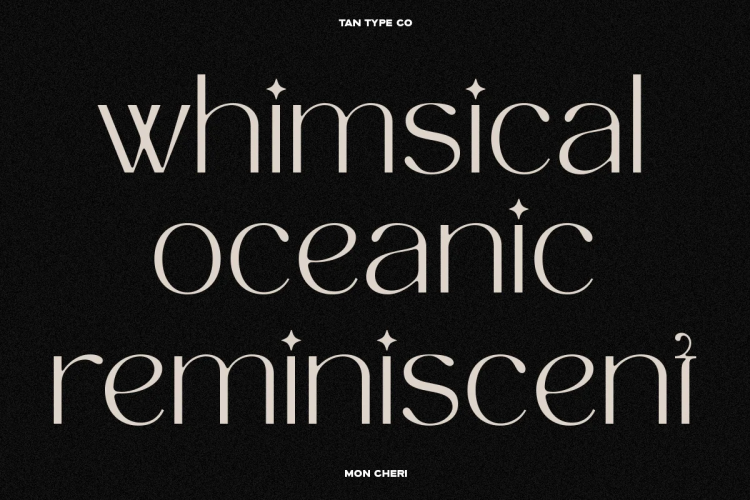 TAN MON CHERI FONT free download preview 3 – Serif Fonts font