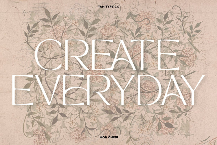 TAN MON CHERI FONT free download preview 9 – Serif Fonts font