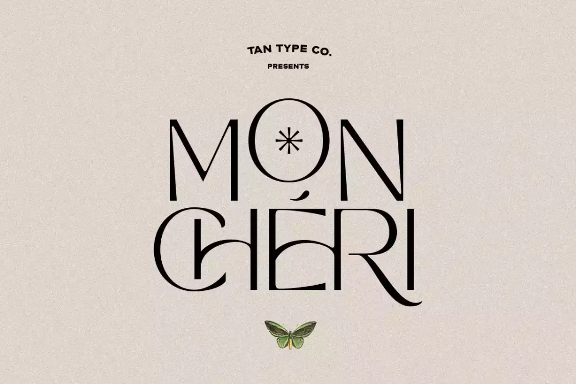 TAN MON CHERI FONT free download – Serif Fonts font preview image for Windows and Mac