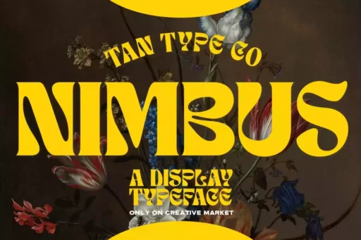 TAN NIMBUS Font free download – Display Fonts font preview image for Windows and Mac