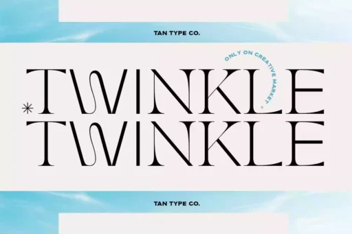 TAN TWINKLE Font free download – Serif Fonts font preview image for Windows and Mac