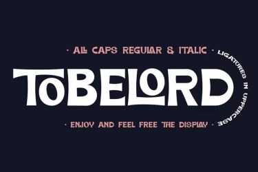 TOBELORD Font free download – Classic font preview