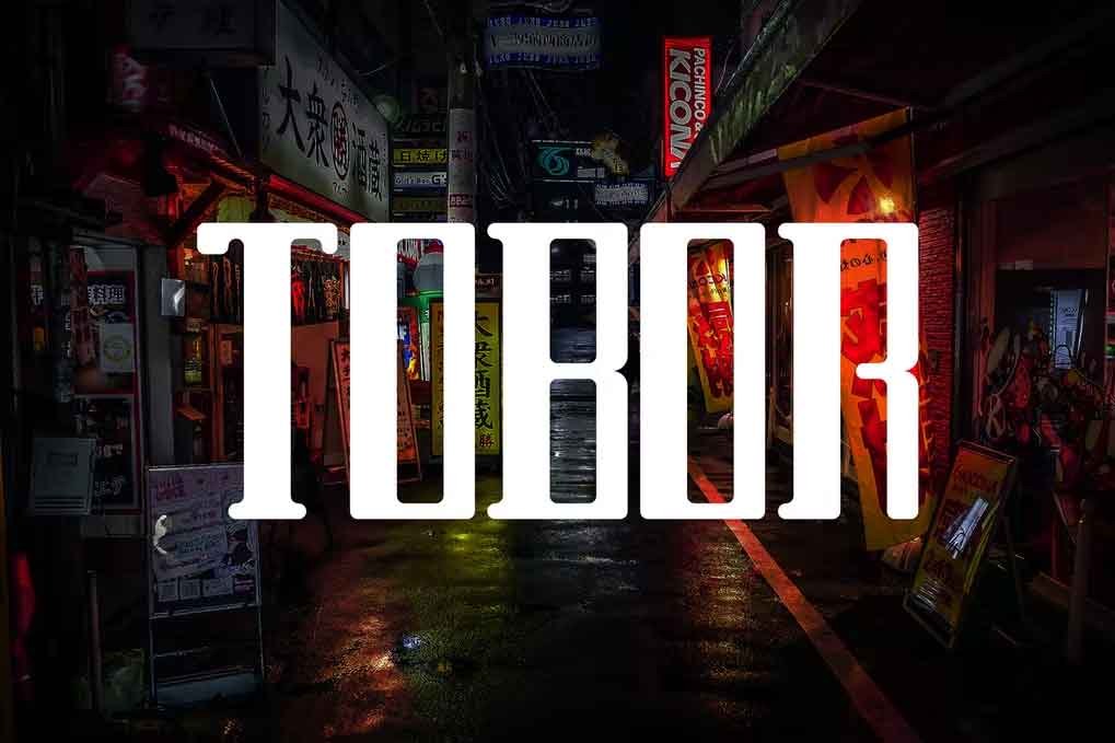 TOBOR Font free download – Decorative Fonts font preview image for Windows and Mac