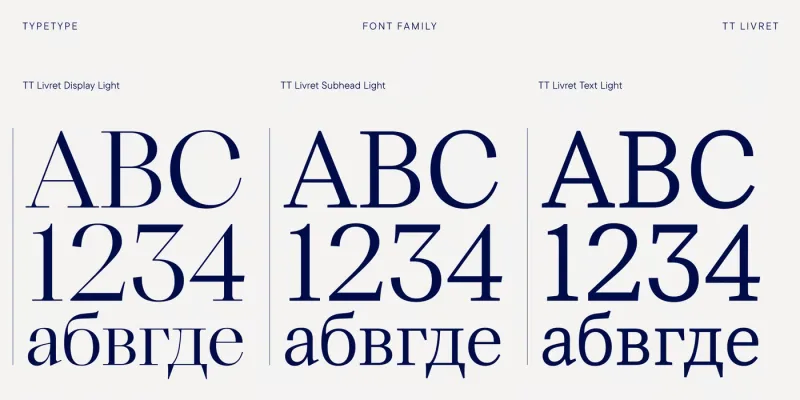 TT Livret Font preview 2 – Serif Fonts font sample