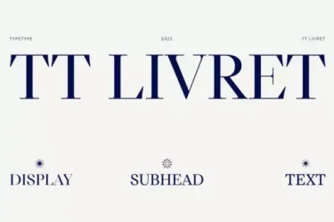 TT Livret Font preview